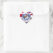 Royal British Baby Prince George Herz-Aufkleber (Tasche)