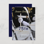 Royal British Band 75. Geburtstagsfeier Einladung (Vorne/Hinten)
