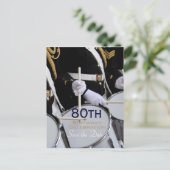 Royal British Band 80. Geburtstag Save the Date Ankündigungspostkarte (Stehend Vorderseite)