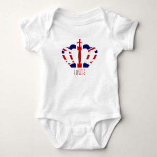 Royal British Crown   PERSONALISIERT Baby Strampler