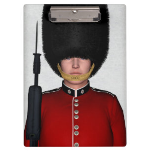 Royal British Guardsman, London, Großbritannien Klemmbrett
