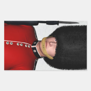 Royal British Guardsman, London, Großbritannien Rechteckiger Aufkleber