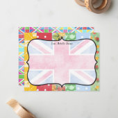 Royal British Personalisiert Flat Mitteilungskarte (Vorderseite/Rückseite Beispiel)