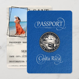 Royal Brlue Costa Rica Passport Save The Date