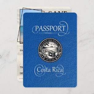 Royal Brlue Costa Rica Passport Save The Date