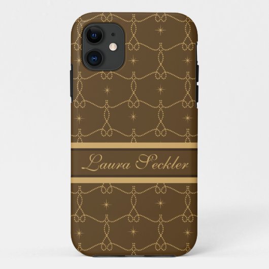 Royal Brown Pattern iPhone 5 Fall Case-Mate iPhone Hülle (Rückseite)