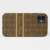 Royal Brown Pattern iPhone 5 Fall Case-Mate iPhone Hülle (Rückseite (Horizontal))