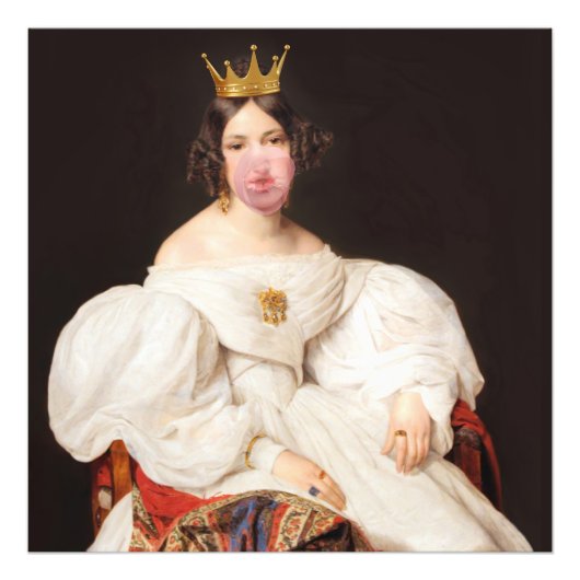 Royal Bubble Gum Diva Fotodruck (Vorne)