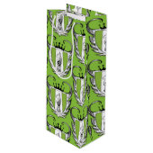 Royal Bull Terrier Geschenktüte Für Weinflaschen (Vorderseite Schrägansicht)