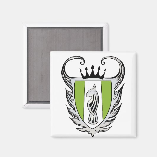 Royal Bull Terrier Magnet (Vorderseite/Rückseite)