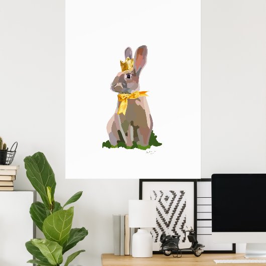 Royal Bunny  Poster (Heimbüro)