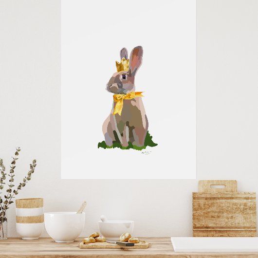 Royal Bunny  Poster (Küche)