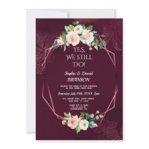 Royal Burgundy Blush Blume Vow Renewal