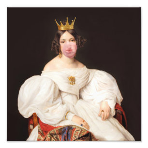 Royal Burst rosa Kaugummi Diva Fotodruck