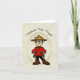 Royal Canadian Mountain Police Day Card Karte