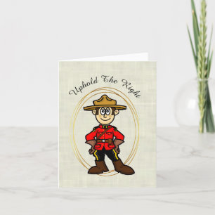 Royal Canadian Mountain Police Day Card Karte