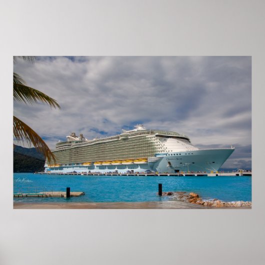 Royal Caribbean Oase in Labadee, Haiti Poster (Vorne)