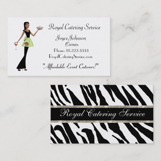 Royal Carterer Business Cards Visitenkarte (Vorne/Hinten)
