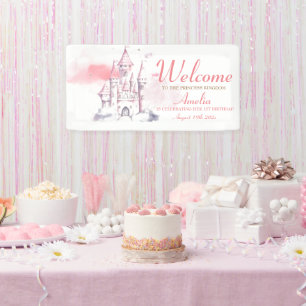 Royal CASTLE Kleine Prinzessin Geburtstagsparty 1. Banner