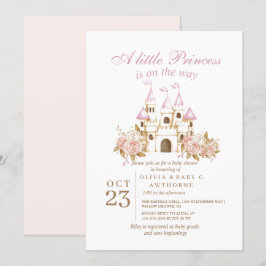 Royal Castle Princess Baby Dusche Einladung