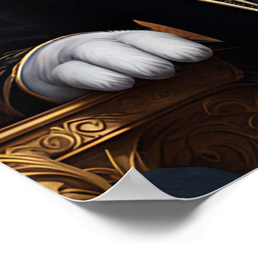 Royal Cat Poster (Ecke)