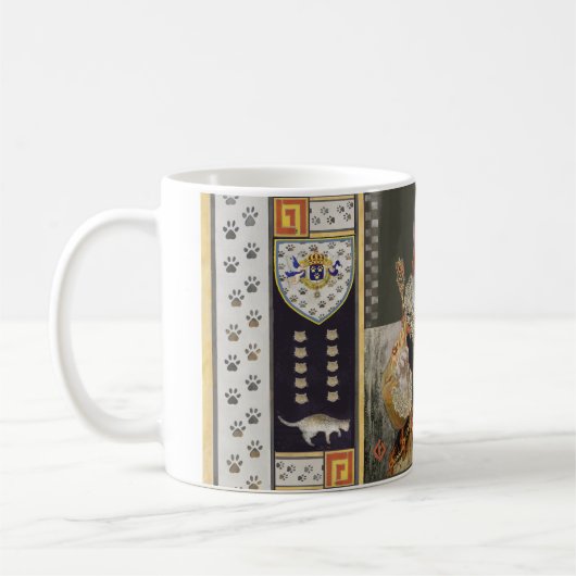 Royal Cat Rules Tasse White Inside— Queen (Links)