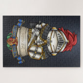 Royal Cat Schach Knight Piece Puzzle (Horizontal)