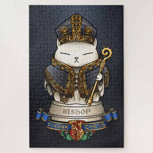 Royal Cat Schess Bishop Piece Puzzle (Vertikal)