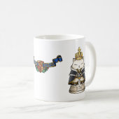 Royal Cat Schess King Piece Kaffeetasse (VorderseiteRechts)