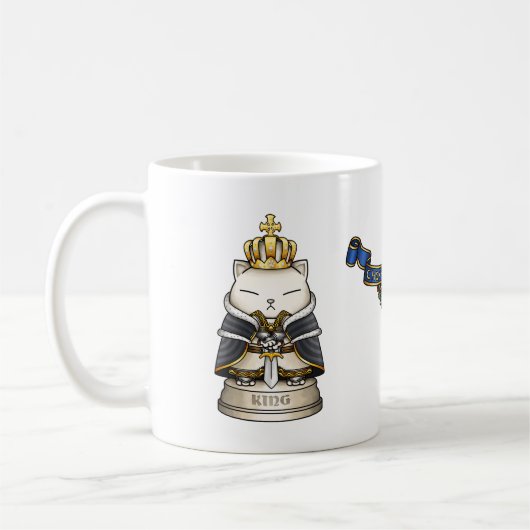 Royal Cat Schess King Piece Kaffeetasse (Links)