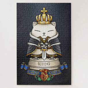 Royal Cat Schess King Piece Puzzle