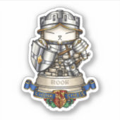 Royal Cat Schess Rook Piece Aufkleber (Vorderseite)