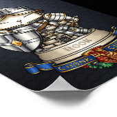 Royal Cat Schess Rook Piece Poster (Ecke)