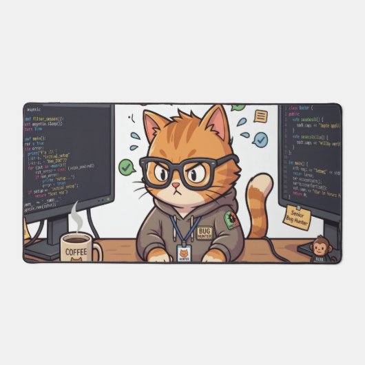 Royal Cat Schreibtischunterlage | Große Arbeitspla (Vorderseite)