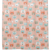 Royal Cats Pattern Duschvorhang (Vorderseite)