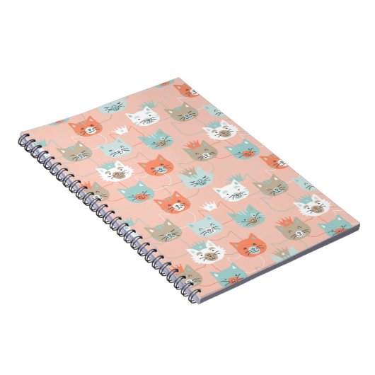 Royal Cats Pattern Notizblock (Rechte Seite)