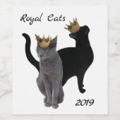 Royal Cats Weinetiketten Weinetikett (Einzelnes Label)