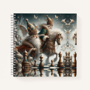 "Royal Chess Fantasy Spiral Notebook" Notizblock