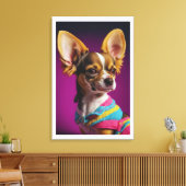 Royal Chihuahua Hund Leinwanddruck (Insitu (Wohnzimmer))
