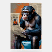 Royal Chimp Majestic Throne - Realistischer Pop Ar Acrylschild (Vorderseite)