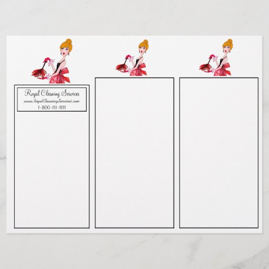 Royal Cleaning Services Tri-Fold Broschüren (Vorderseite)