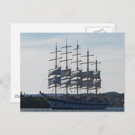 Royal Clipper Under Sail Postcard Postkarte (Vorne/Hinten)