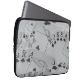 Royal Club Flush Poker Cards Muster Laptopschutzhülle (Vorne Rechts)