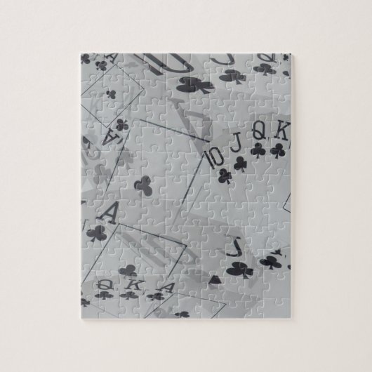 Royal Club Flush Poker Cards Muster Puzzle (Vertikal)