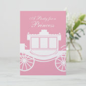 Royal Coach/Birthday Party Einladung (Stehend Vorderseite)