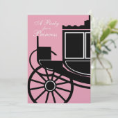 Royal Coach/Birthday Party Einladung (Stehend Vorderseite)