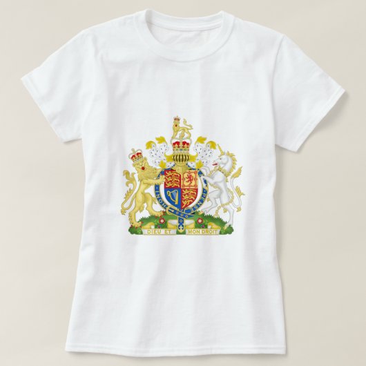Royal Coat of Arms of the United Kingdom UK T-Shi T-Shirt (Design vorne)