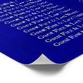 Royal Cobalt Lace Seekarte Poste Poster (Ecke)