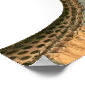 Royal Cobra King Head Rosen Surreal Crown Poster (Ecke)