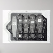 Royal Coffins in Westminster Abbey Poster (Vorne)